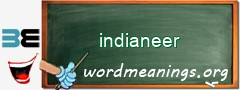 WordMeaning blackboard for indianeer